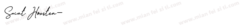 Saint Housten字体转换